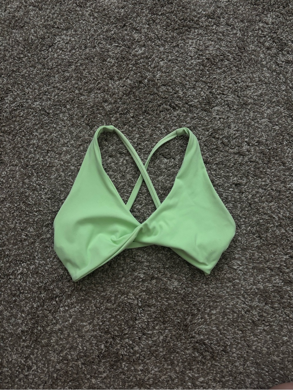 Cross-Back Sports Bra - Light Green